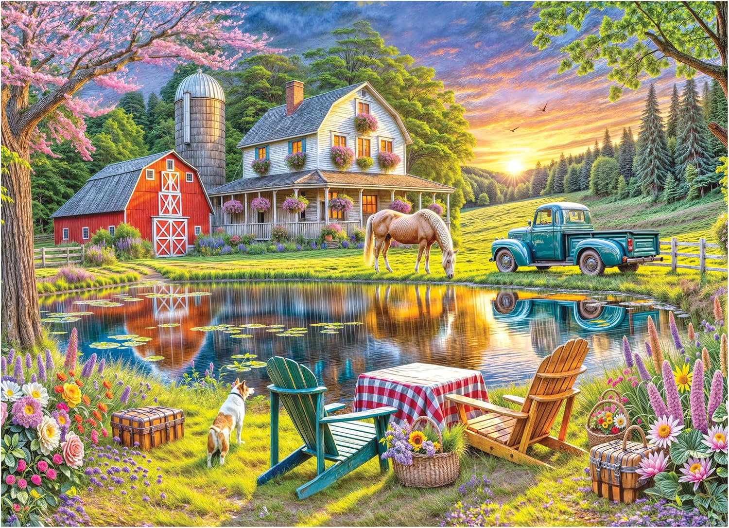 Soft Touch Backyard 1000 Piece Jigsaw Puzzle
